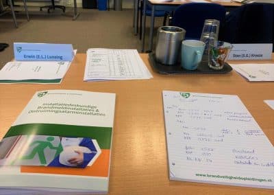 Collega’s geslaagd voor examen Beheerder Brandmeldinstallaties